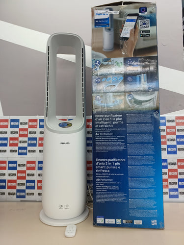 Purificador de Aire y Ventilador Inteligente, 70 m², Filtro HEPA, Alexa, App, Silencioso Philips Air Performer 2en1 AMF765/10